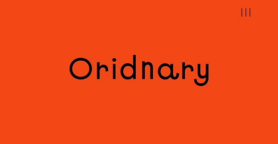 oridnary