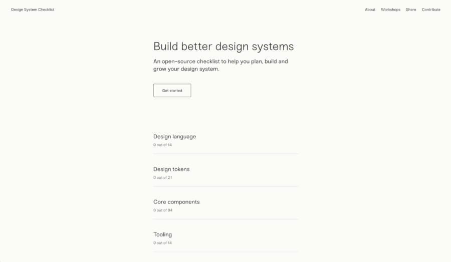 designsystemchecklist